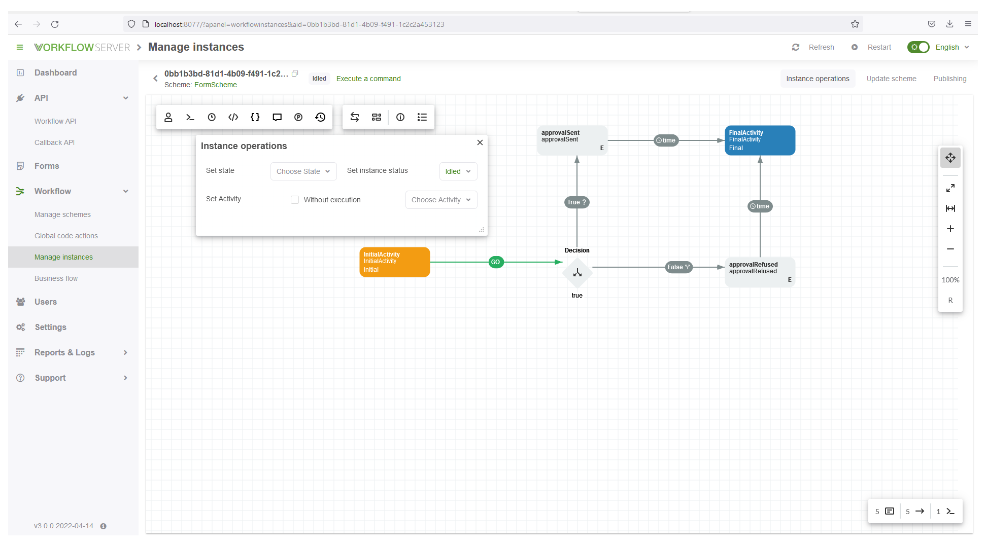 Workflow Server 3.0 Workflow Server scheme instance